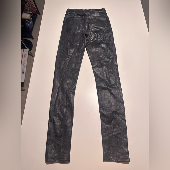 citizens of humanity rocket high rise skinny jeans size 26 shiny black - Picture 4 of 10